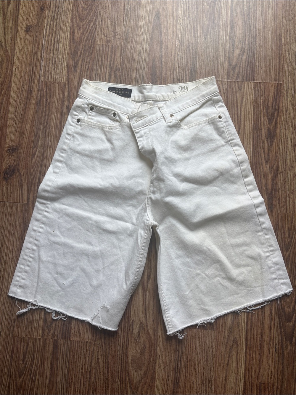 J Crew White Denim Shorts